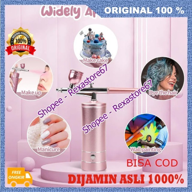 Air Brush Pen Brush Otomatis Mini Portable Compressor Airbrush Painting Kompresor Pen Air Brush ASLI