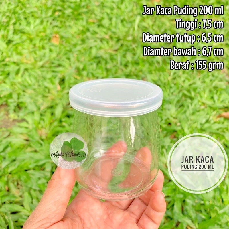 Toples Jar Kaca PUDING 200 ml