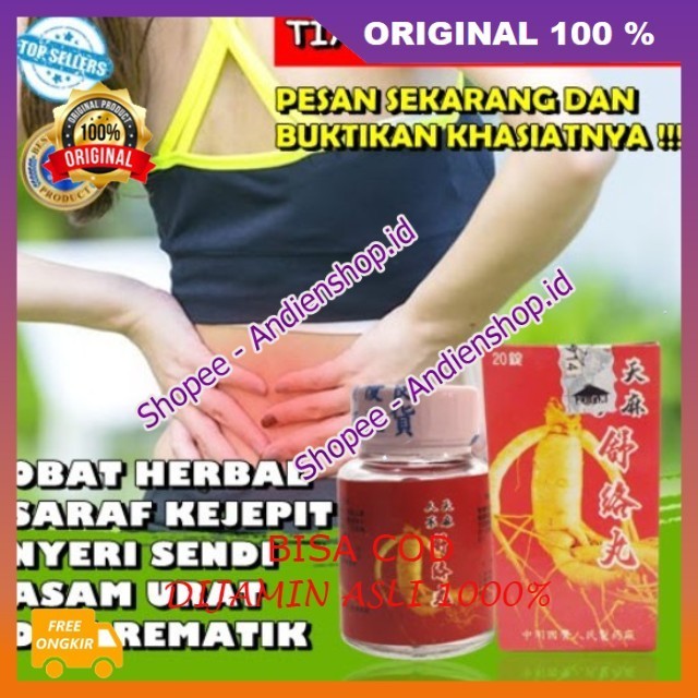 Obat Nyeri Tulang Belakang Saraf Kejepit Ramuan Herbal Cina Asam Urat 100% ASLI