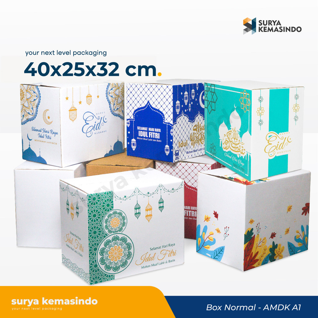 

Box Parcel 40x25X32 (Besar) Kardus/Parcel/Parcell/Lebaran/Idul Fitri/Fitri/Eid Mubarak/Ied/Eid/Mubarak/box Paket/box Sembako/Hampers/Normal/Tinggi32