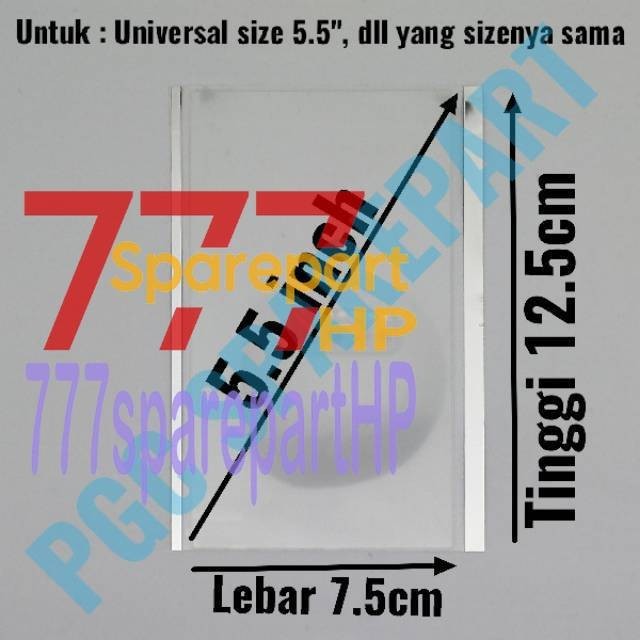 

Universal Lem OCA 5.5 inch - Adhesive Perekat Occa Kering Dry Glue 5.5" 5.5inch - 777sparepartHP