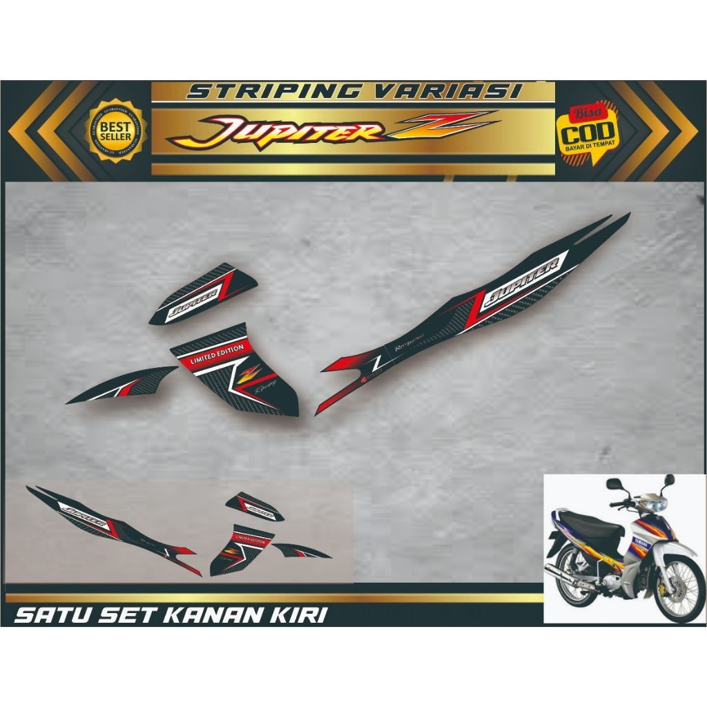 VARIASI LIST striping stiker jupiter z old burhan variasi stiker motif simple jupiter z VARIASI