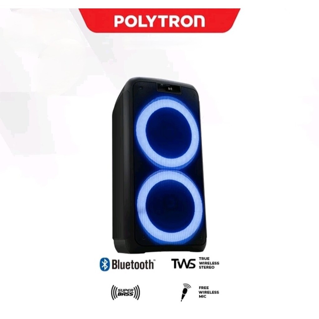 POLYTRON Speaker PartyMax PPS-8L22 [8 Inch] Portable Wirelles