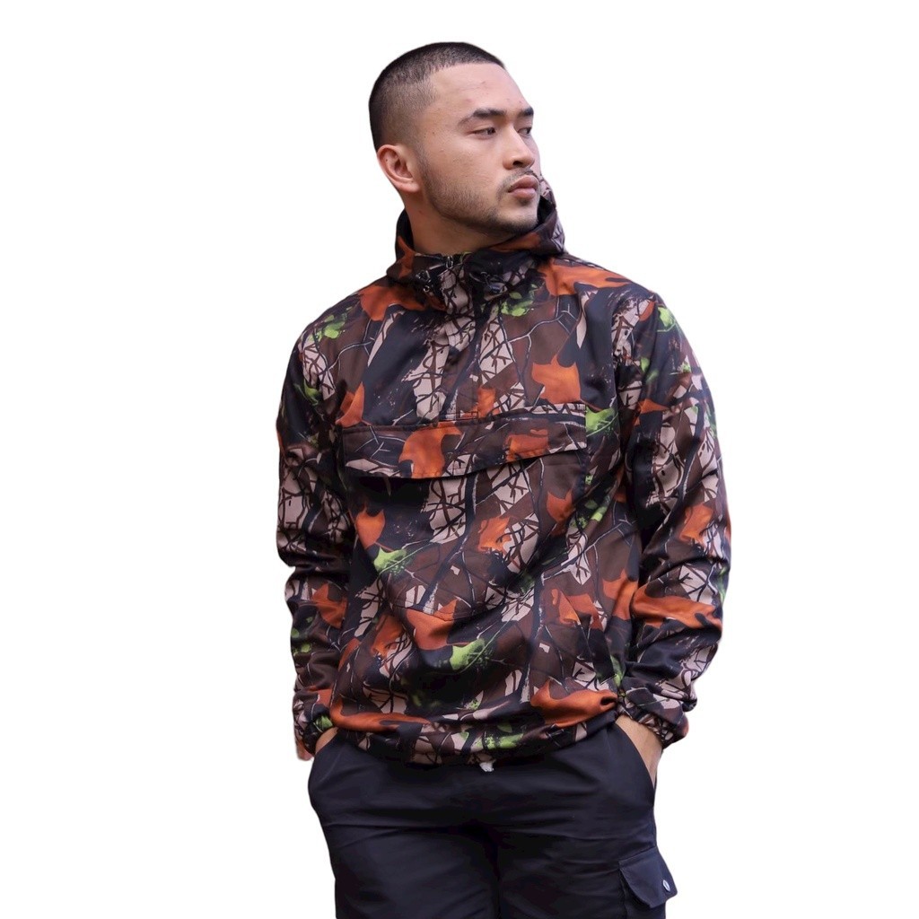 Dreeland Jacket Cagoule Camo Perbakin Green