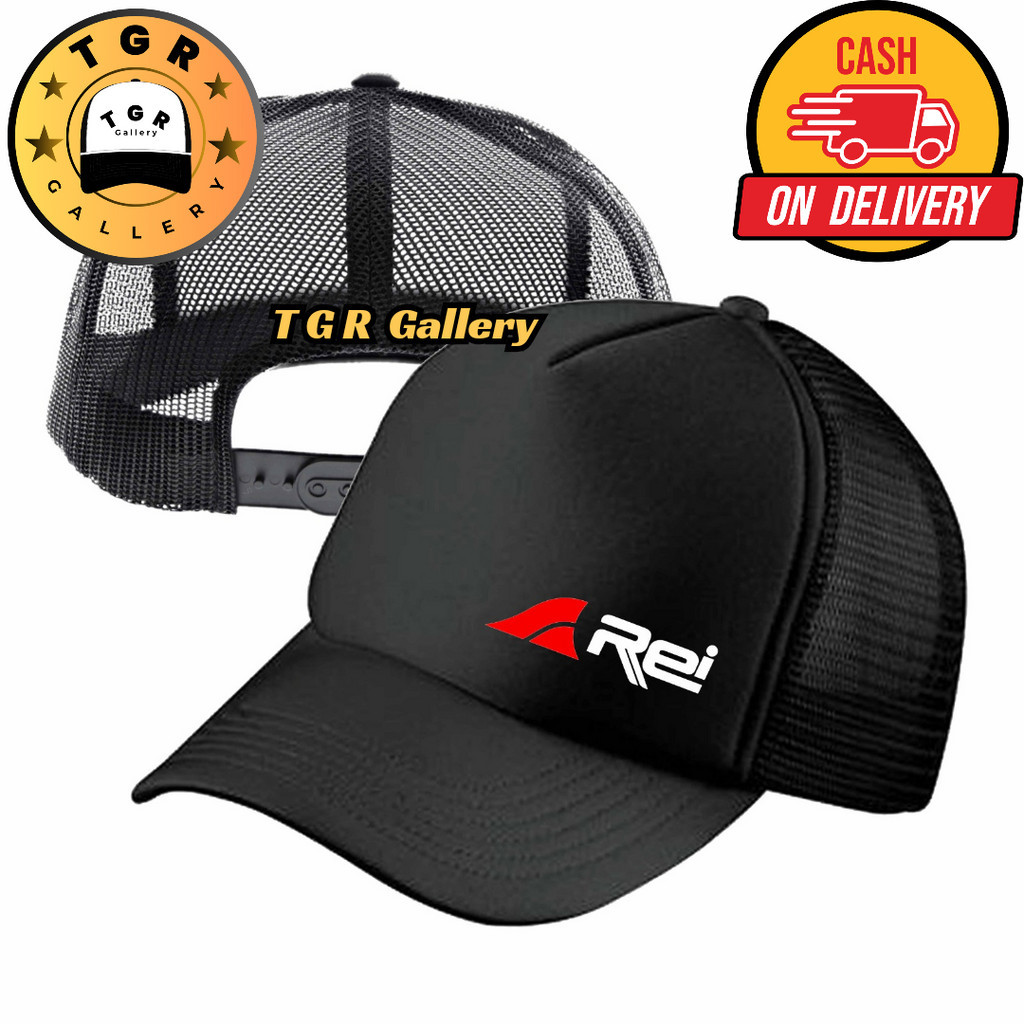 TGR Gallery Topi Trucker REi - Topi Distro REi Logo - Topi REi Premium - Topi Pria Dewasa - Topi Pri
