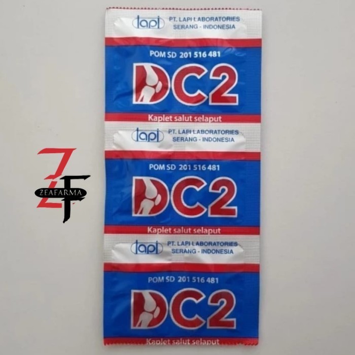 DC2 | DC 2 VITAMIN TULANG LAPI - STRIP 6 KAPLET -(terjangkau & original)