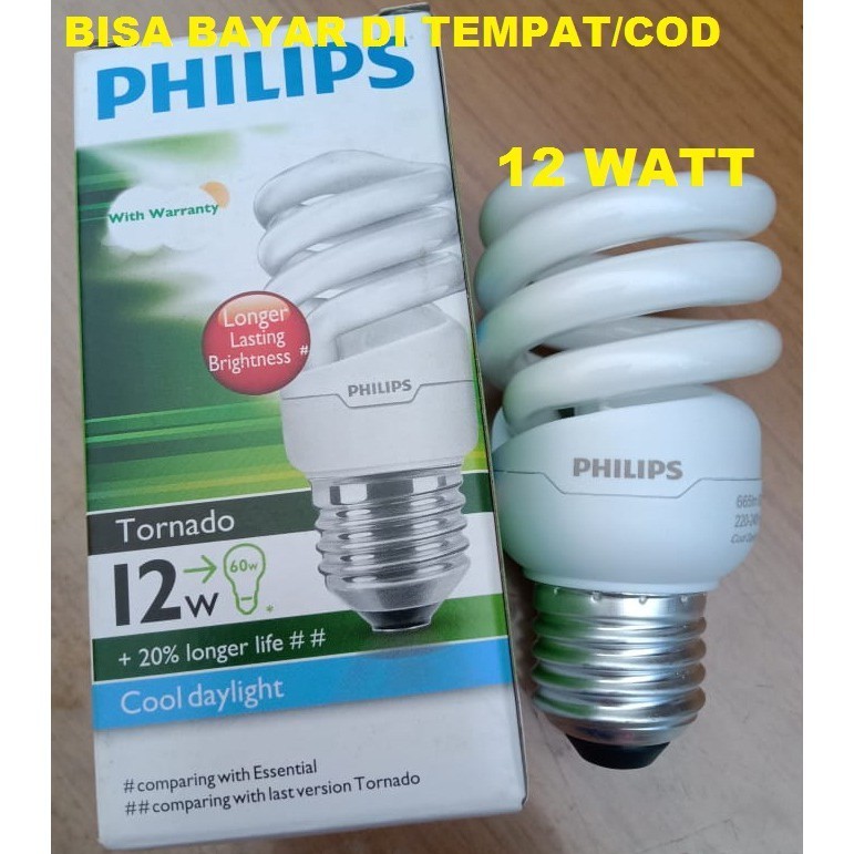 PROMO Lampu Philips Tornado 12watt spiral 12 w lampu philip tornado spiral 12 watt