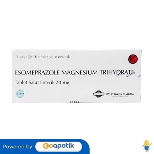 Esomeprazole Magnesium Tryhydrate Etercon 20 Mg Box 30 Tablet