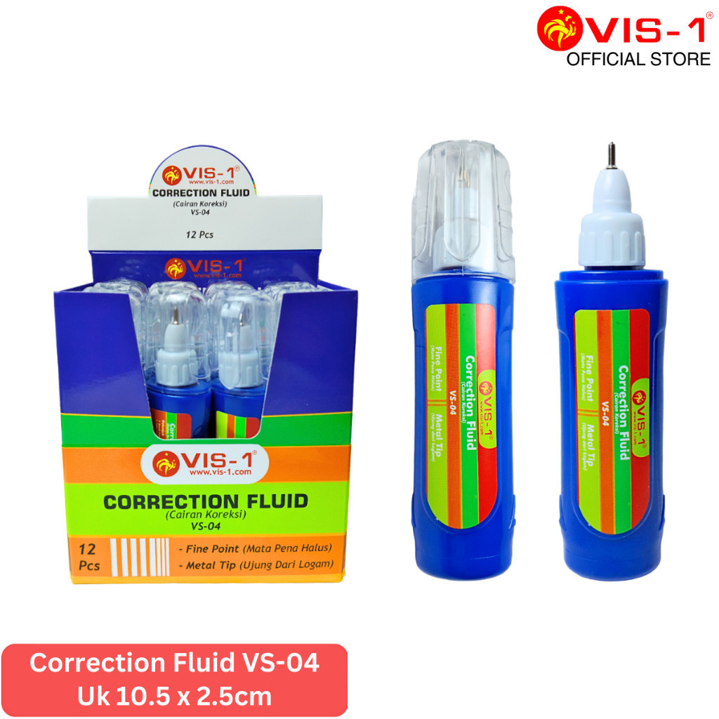 

Tipe-X Cair Vis-1 Correction Fluid - VS-04