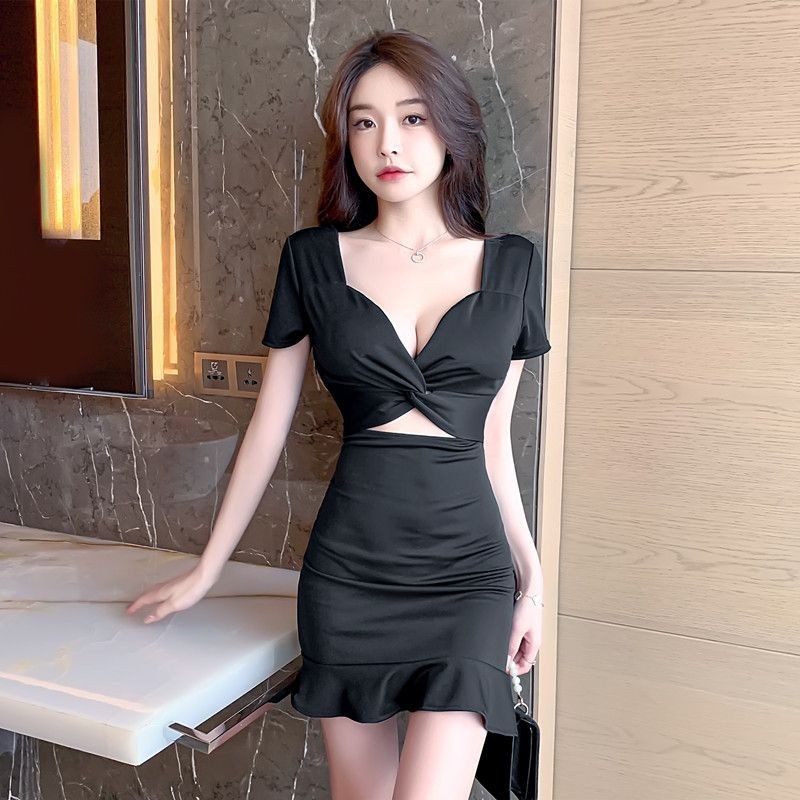 Seksi Gaun Pinggul Ketat untuk Wanita dress