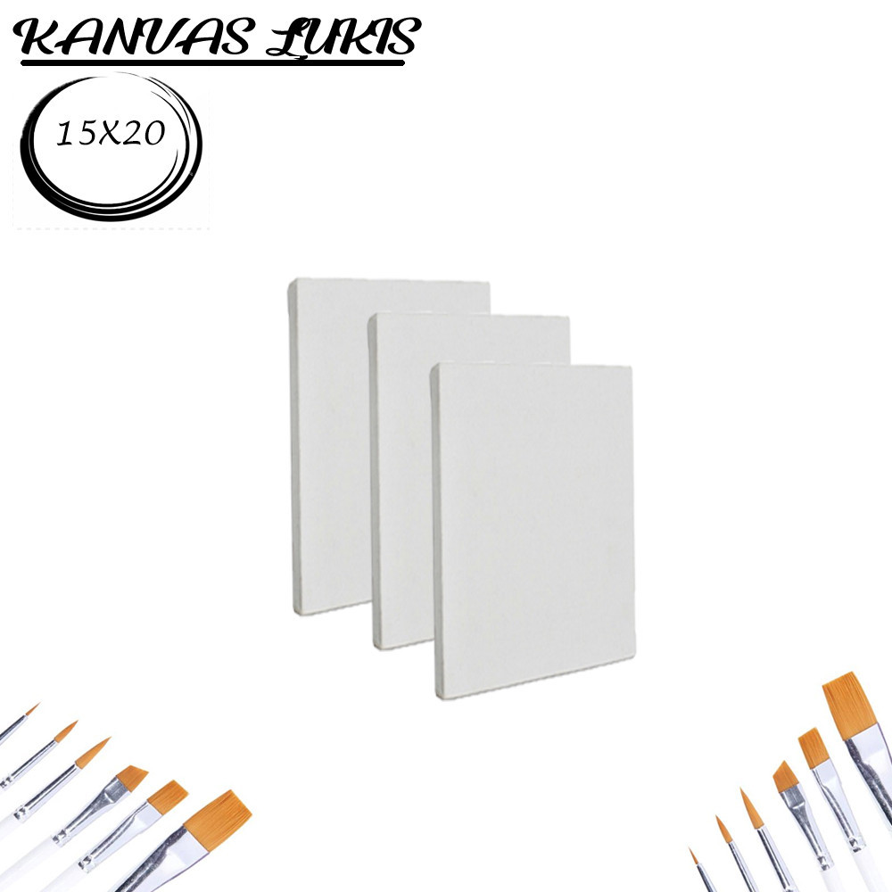 

Kanvas Lukis 15 X 20 Stretched Canvas LION Medium Texture FREE GESSO