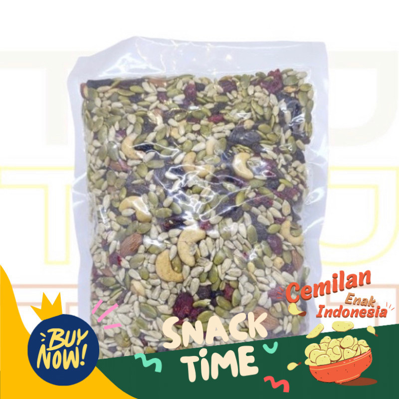 

Special Diskon Trail Mix (Mix Nuts,Seeds,Dried Fruits) 500g