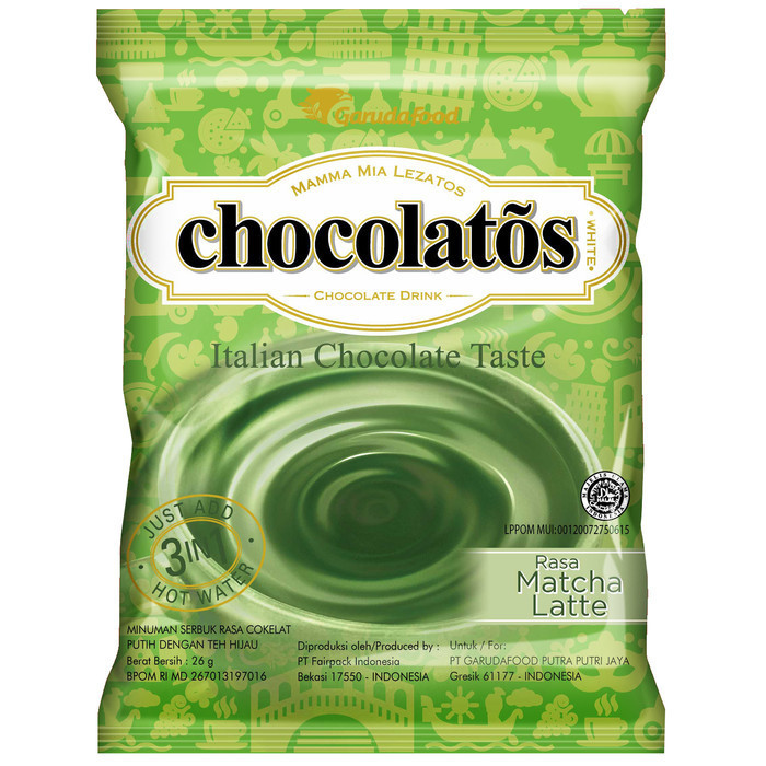 

Chocolatos Drink Matcha Latte Sachet