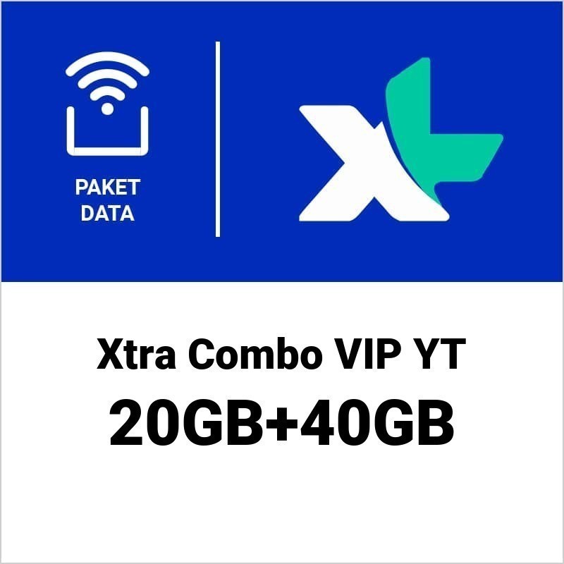 Paket Data XL Xtra Combo VIP Double Youtube 20GB+40GB