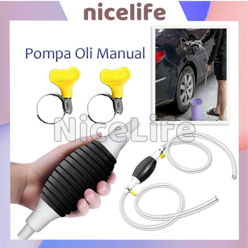 Pompa Bensin Manual Alat / Pompa Tangan Penyedot Sedot Air Minyak Bensin Solar Oli / Pompa Minyak Ma