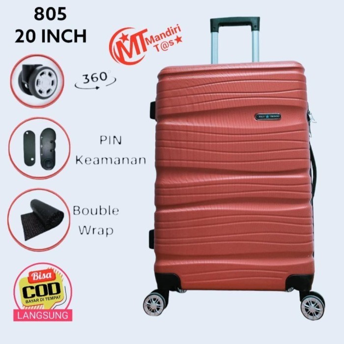 KOPER 20 INCH KOPER POLO KOPER SEDANG KOPER TAHAN BANTING 805 - MAROON