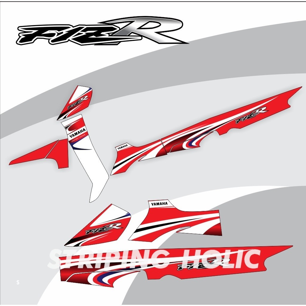 STRIPING FIZR CUSTOM MERAH 017 FIZ R VARIASI