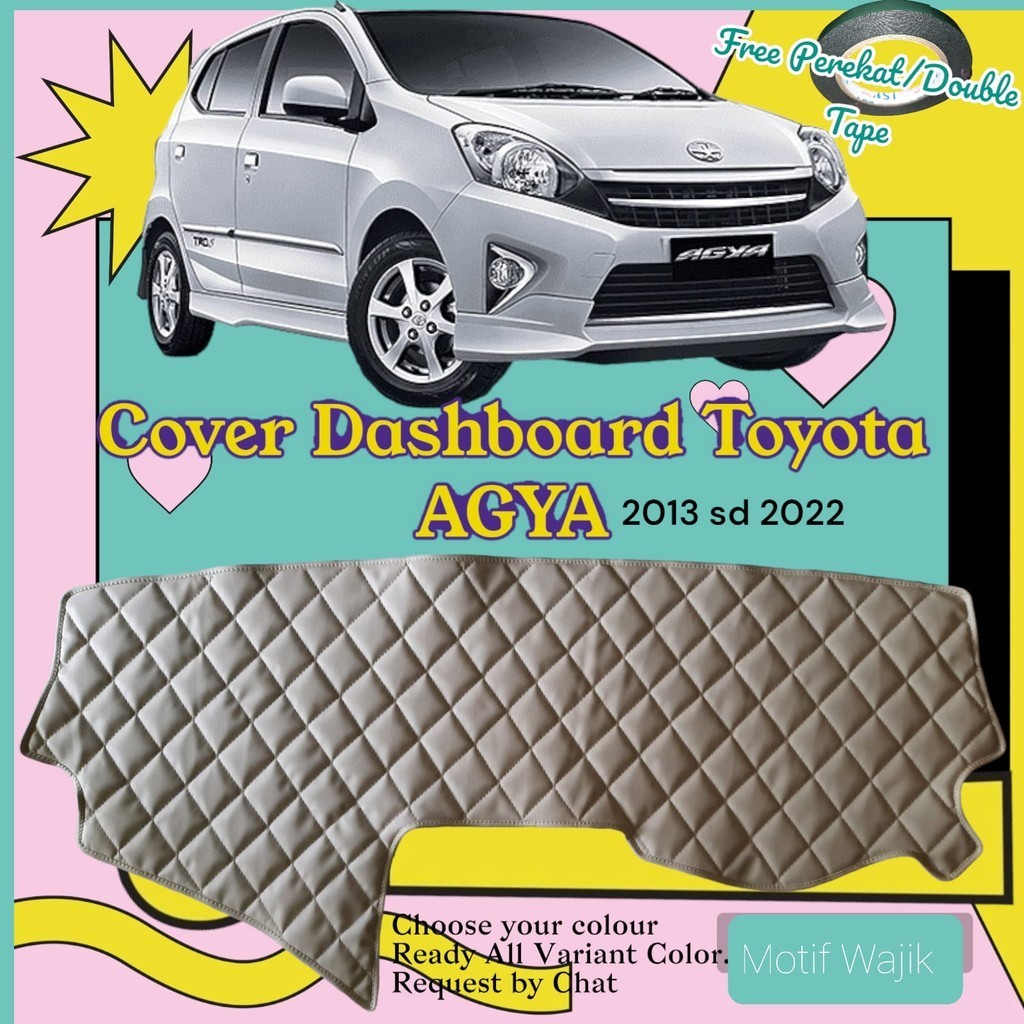 Cover Dashboard AGYA AYLA Mobil Pelindung Dasbor Kulit Premium Aksesoris Interior