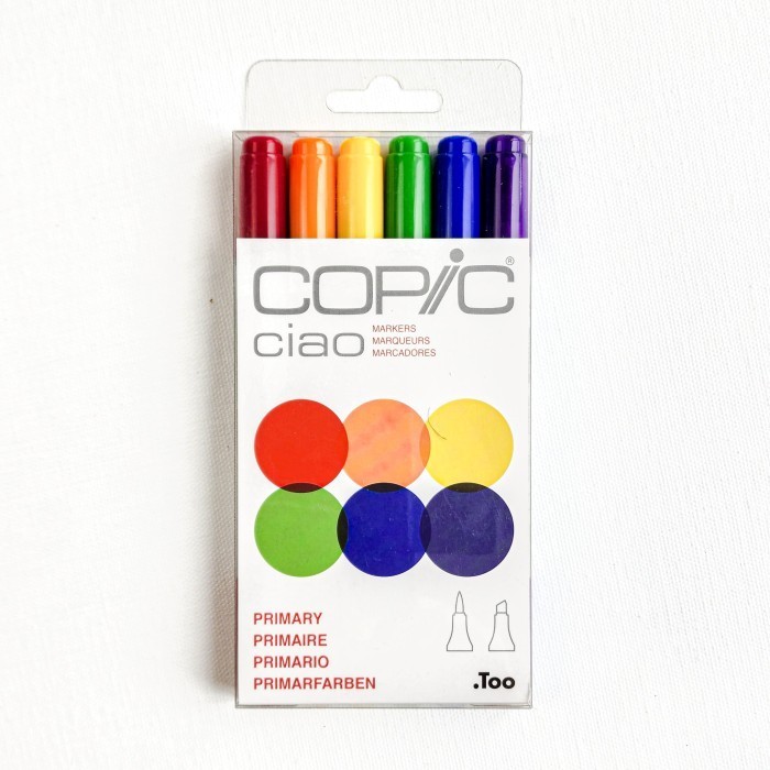 

Copic Ciao Too Markers Set 6pcs - Primary -yy41