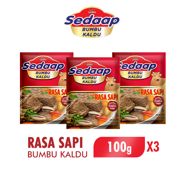 Sedaap Bumbu Kaldu Sapi 100 gr x3