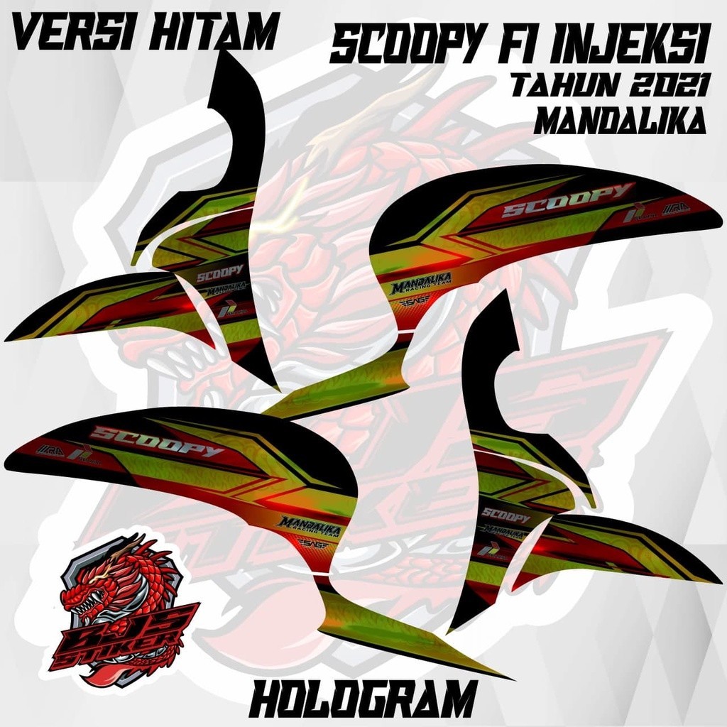 striping satria fu lama - striping sticker stiker polet lis hologram scoopy fi injeksi 2021 mandalik