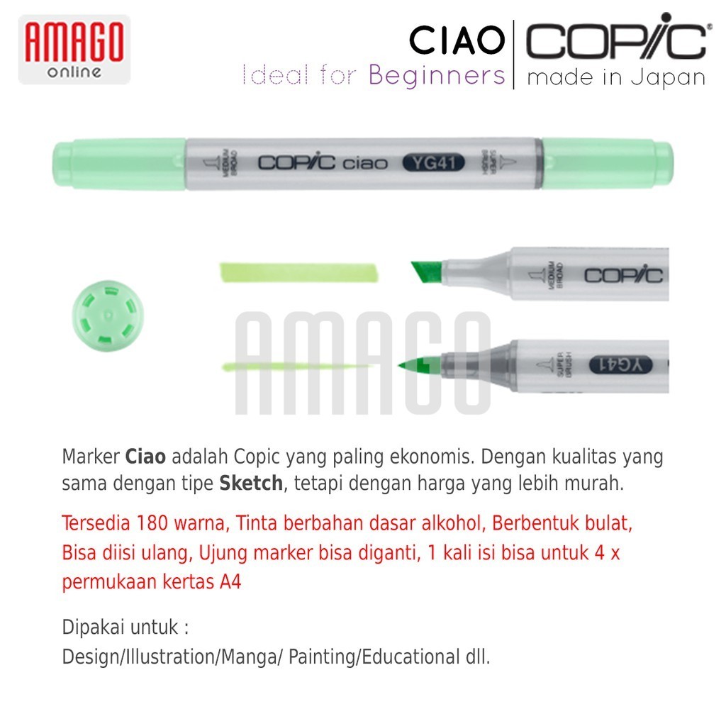 

COPIC Ciao Marker - CCM - Satuan