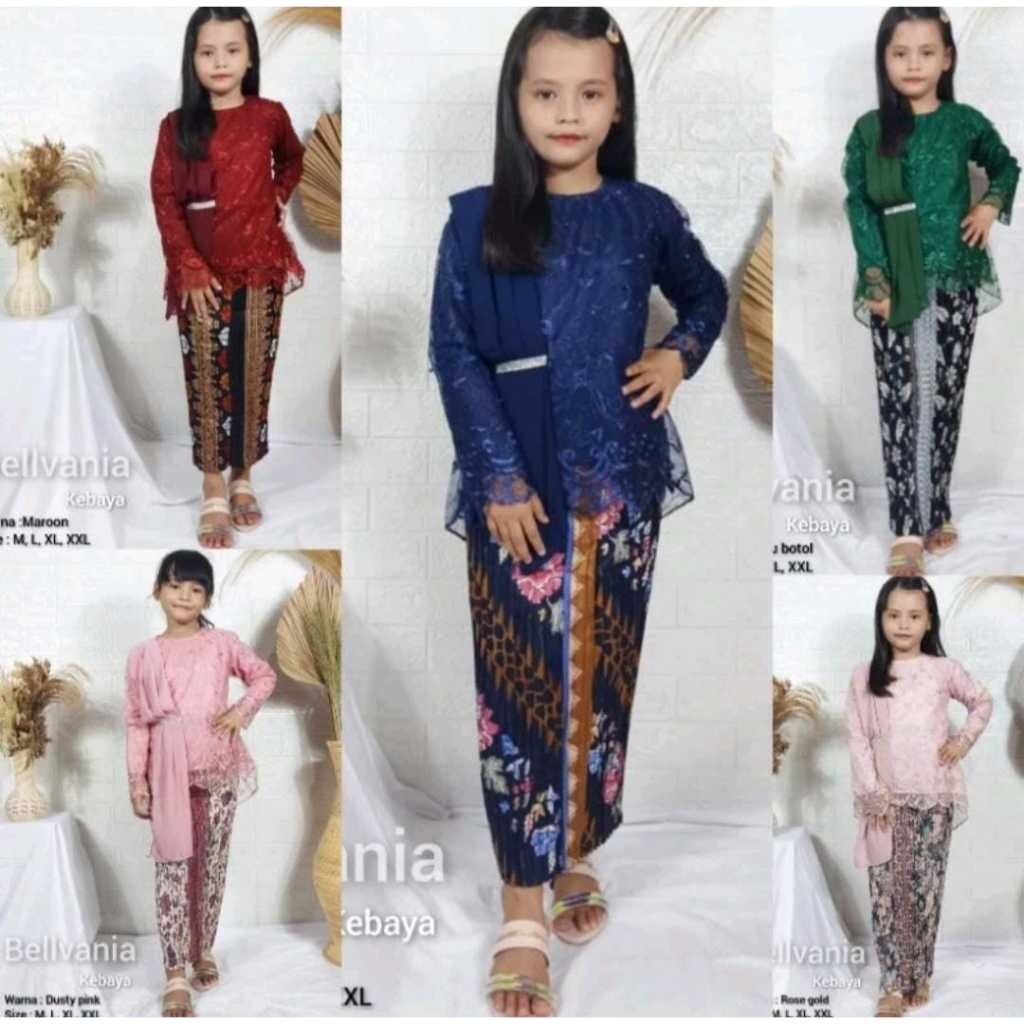 SEETELAN KEBAYA AURORA SELENDANG ANAK PEREMPUAN / KEBAYA ANAK / KEBAYA ANAK TANGGUNG / KEBAYA / KEBA