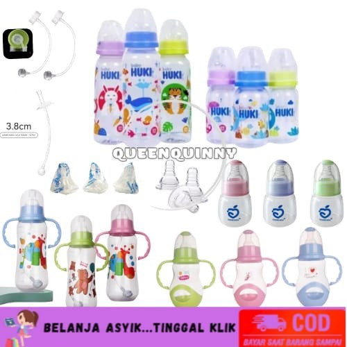 QUINNY STORE Botol Susu Huki / Botol Dot Huki 240ML / Botol Minum Huki / Botol Susu Bayi 60ML / Boto
