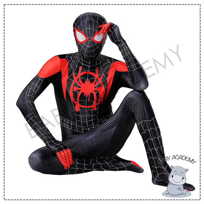 ✨BEST✨ -Kostum Spiderman Lengkap Topeng Anak Laki Laki Dewasa Premium Import - 110