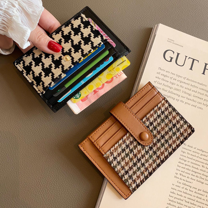 O-KAY Dompet Houndstooth Dompet Koin