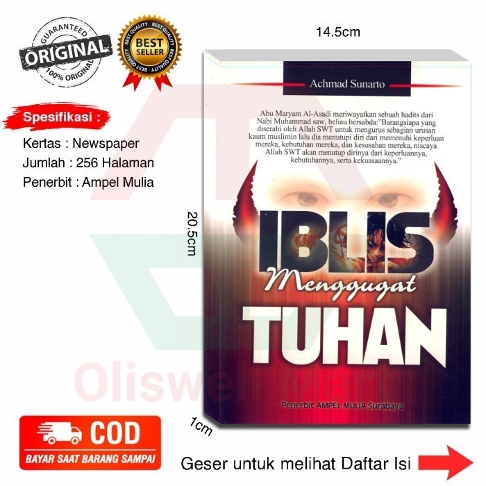 Buku Agama Islam Iblis Menggugat Tuhan - Achmad Sunarto
