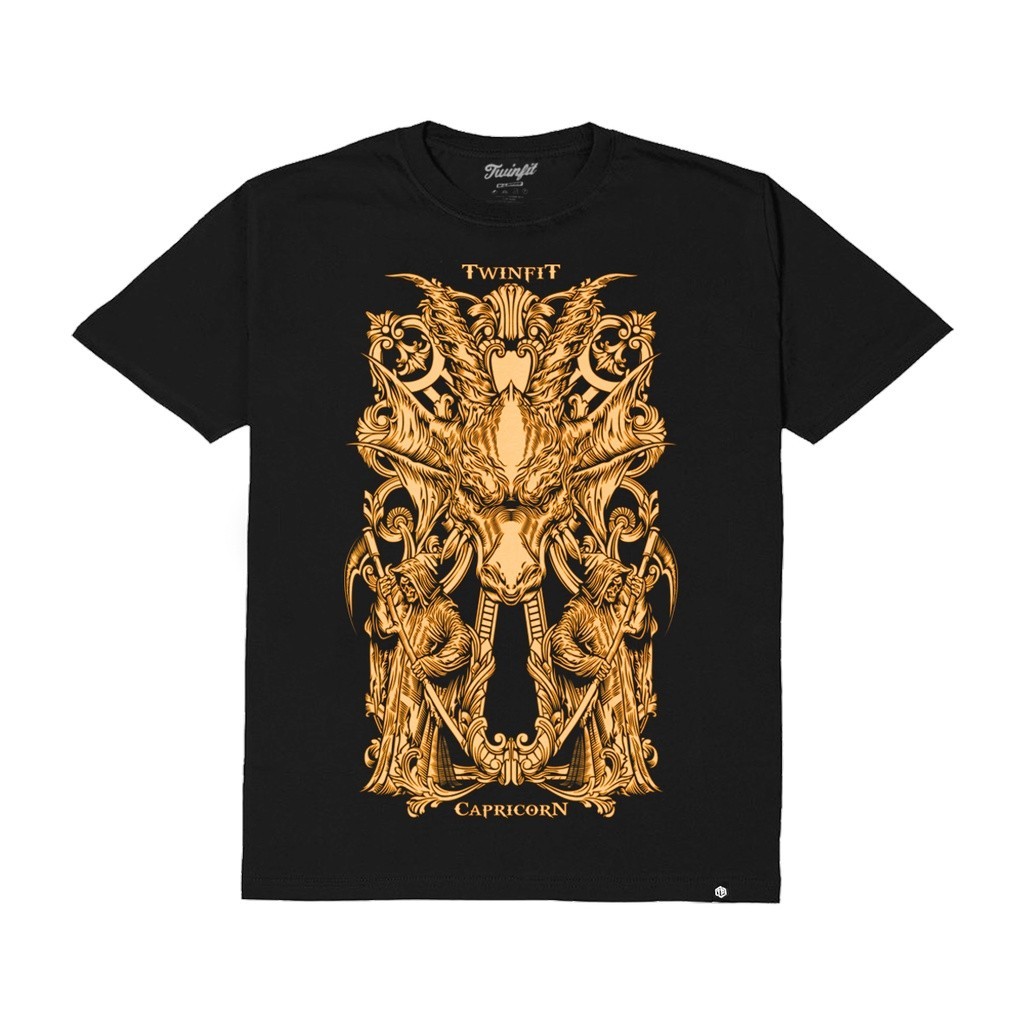 【COD】 Twinfit Tshirt Streetwear- Zodiac Series- Capricorn Kaos
