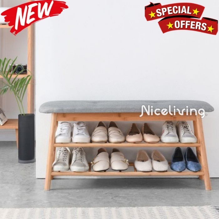 Rak sepatu jati jok murah, bangku rak sepatu jati Indonesian Furniture