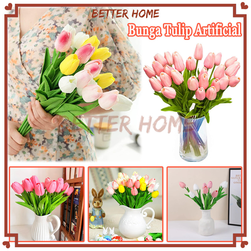 Tanaman Bunga Tulip Buatan/ Bunga Artificial/Artificial Bunga Tulip 1 Tangkai/Bunga Tulip Artificial