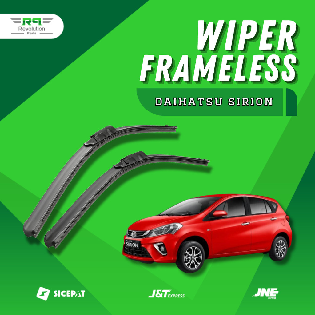 Wiper Frameless Daihatsu Sirion Wiper Mobil Tanpa Rangka Besi Sapuan Kaca Wiper W101