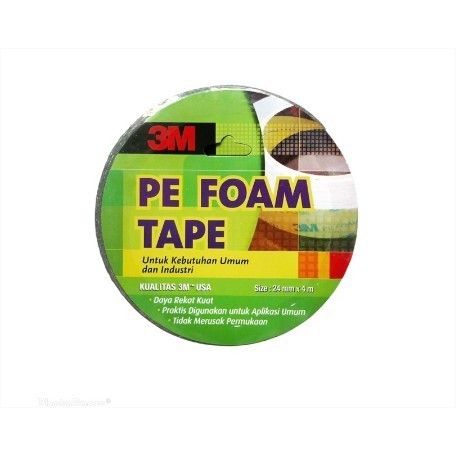 

DOUBLE TAPE BUSA 3M Pe Foam TAPE 24 mm x 4 M SERBAGUNA