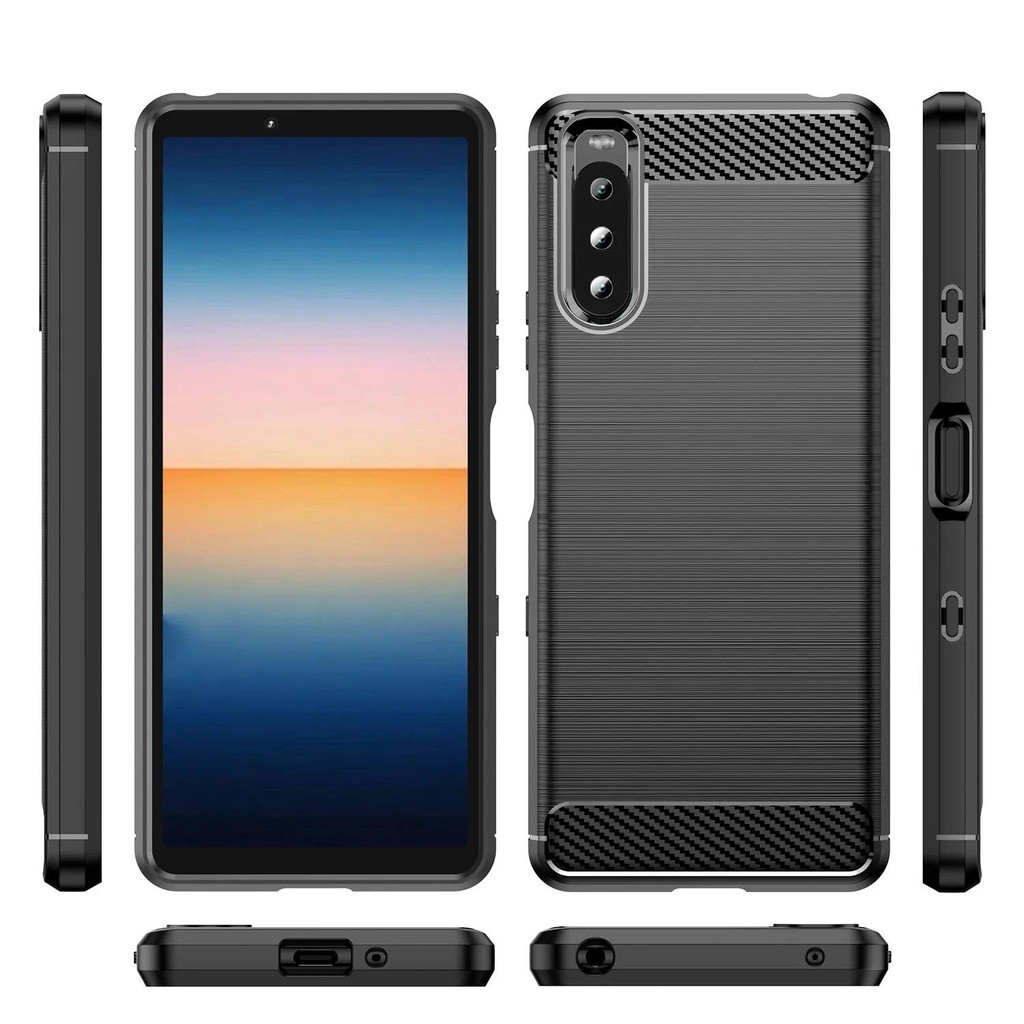 For Sony Xperia 10 III Lite 10iii xperia10iii lite sony 10iii lite case casing Soft Silicone Carbon 