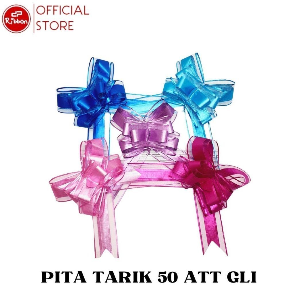 

Pita Tarik 50 mm MATTE GLITTER Hiasan Hantaran Serut Parcel Kado Souvenir RIBBON