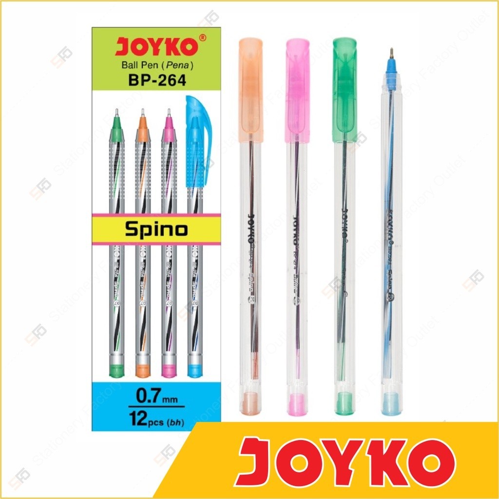 

Pen Spino Joyko BP-264 - Pulpen Murah 0.7 mm - Codeline Stationery