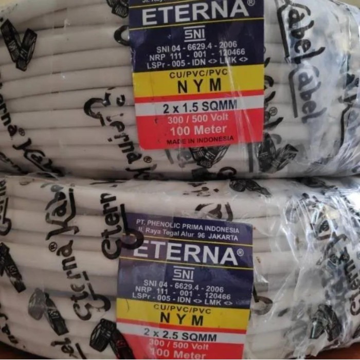 Eterna Kabel NYM 2x1.5 100Meter