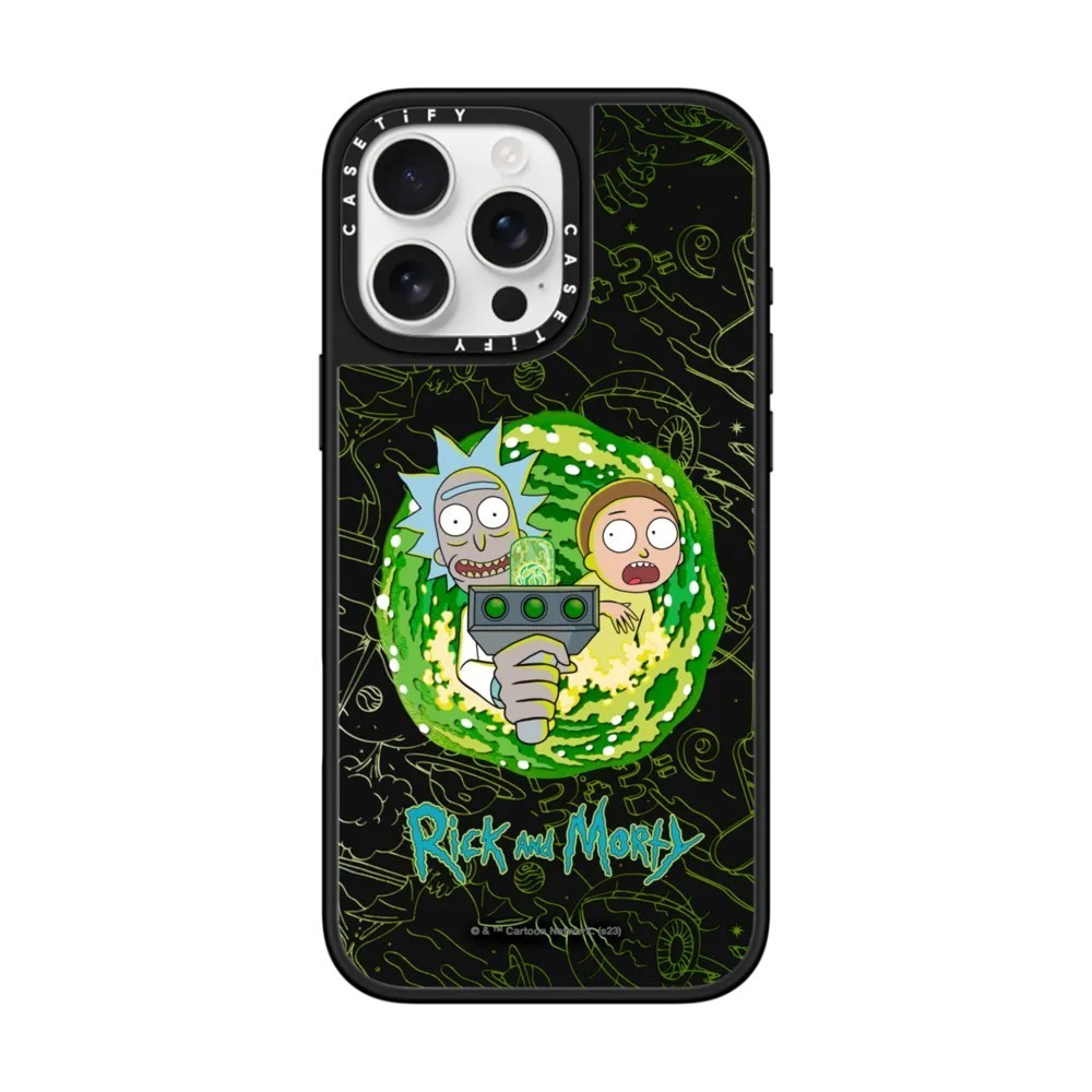 ⑴ Rick and Morty Hero Duo Mirror Magnetic Casetify Phone Case for iPhone 16 15 14 13 12 Pro Max Plus