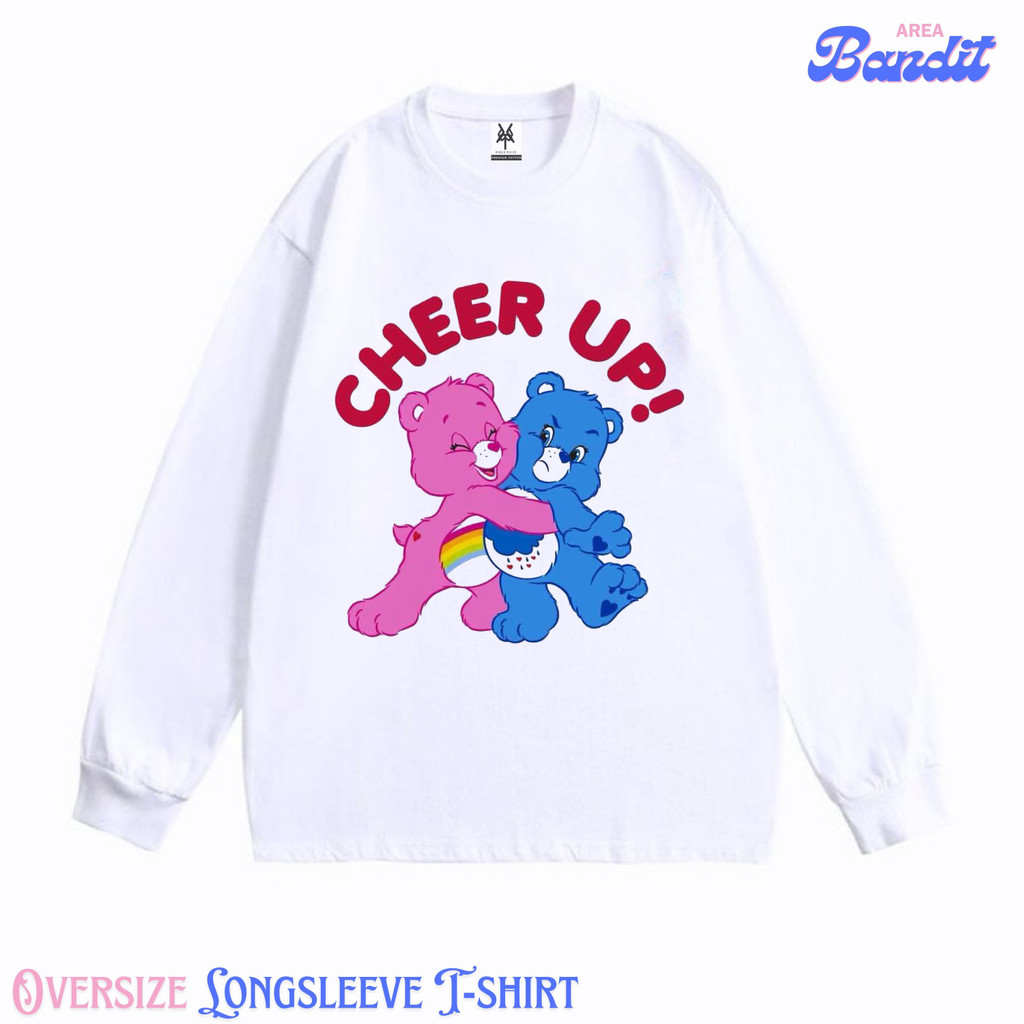 BANDITAREA "care bears cheer up" Oversize Longsleeve T-shirt Vintage tee