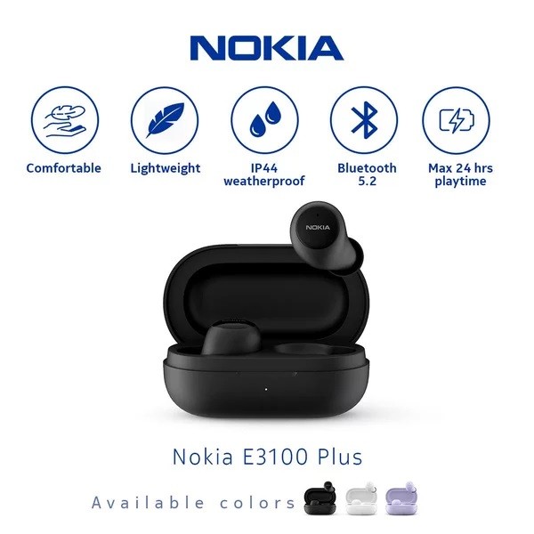 Nokia E3100 Plus True Wireless Earbuds Bluetooth Earphone TWS HD