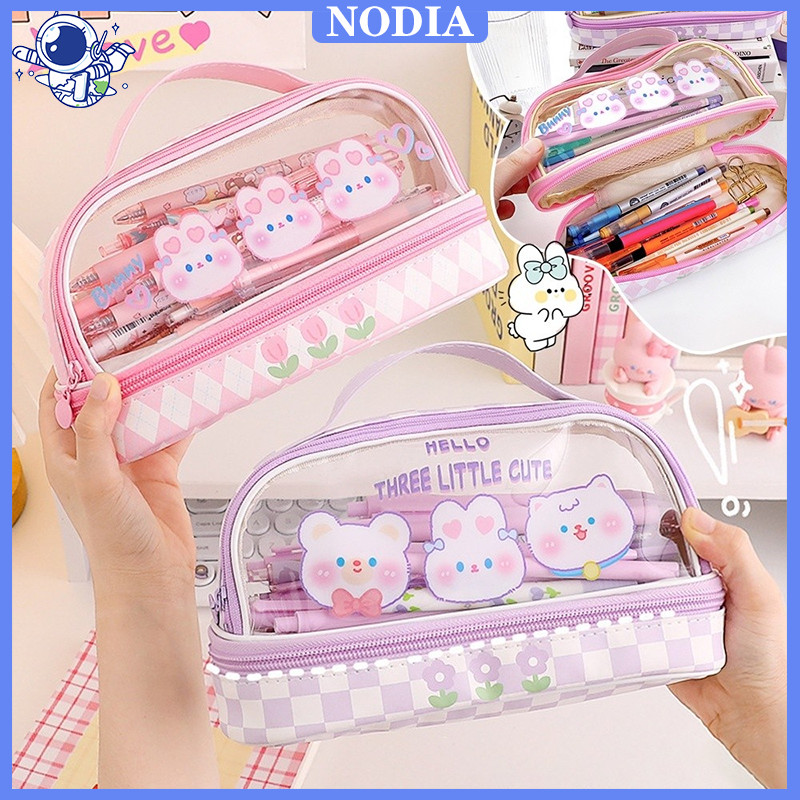 

Nodia Toys Tas Pensil Dua Lapis / Pencil Case Kapasitas Besar / Tempat Pensil Bening / Kotak Pensil /Aesthetic Anak Pencil Cases/Tas Makeup/Tas Penyimpanan Transparan Warna/Tas Penyimpanan Serbaguna Dengan Zipper/Tas Alat Tulis PVC Transparan Siswa