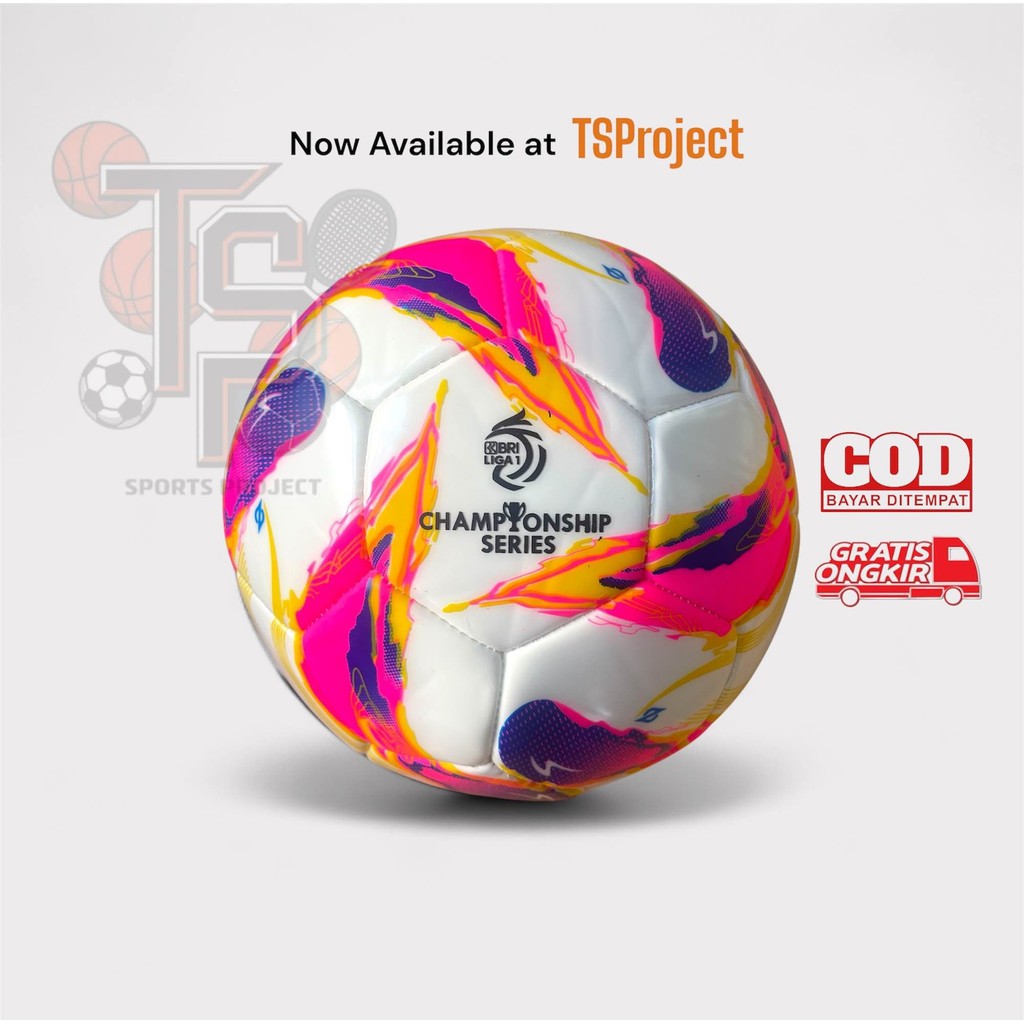 Bola SepakBola Size 5 Specs Bola Sepak Dewasa Kuat Ori Palapa BRI Liga 1 Indonesia 2023/2024