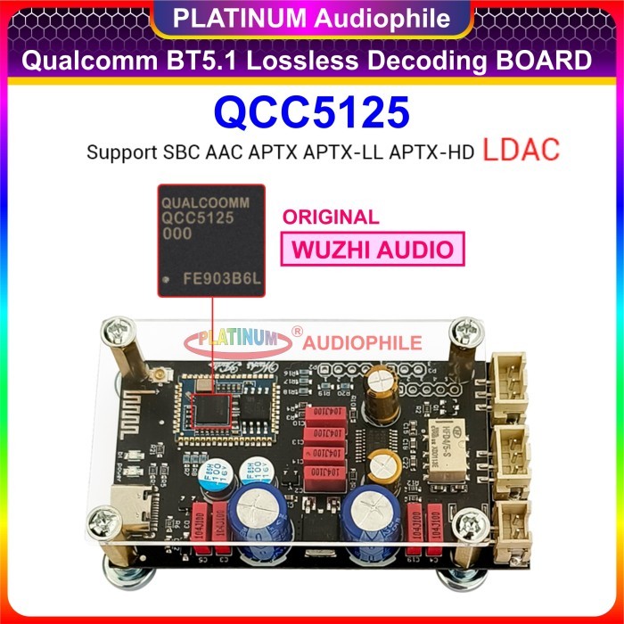 JP99 Bluetooth Audio Decoding BT 5.1 Lossless Flac MP3 Receiver Qualcomm APTX LDAC QCC5125 QCC3034 -