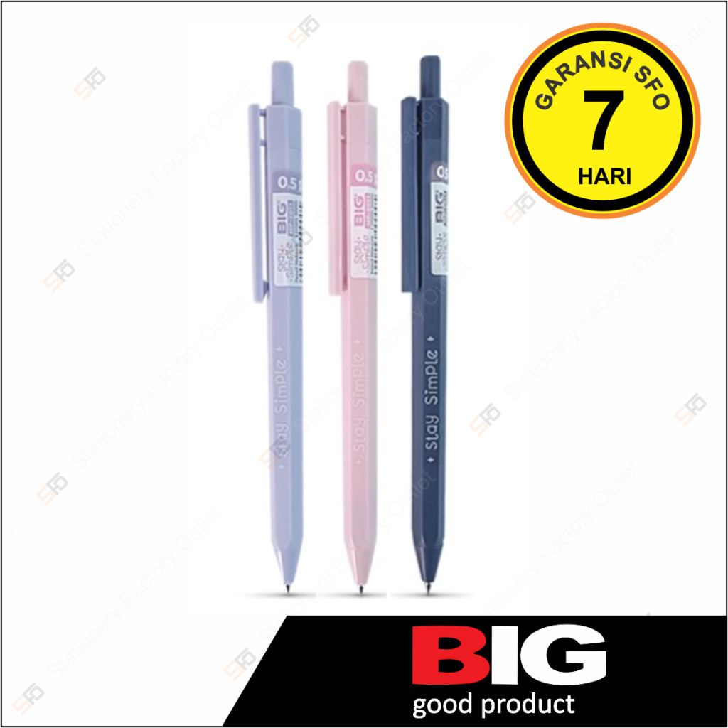 

Alat Tulis MurahPensil Mekanik Big 0.5 mm - Stay Simple MP-5011 - SFO Semarang Official