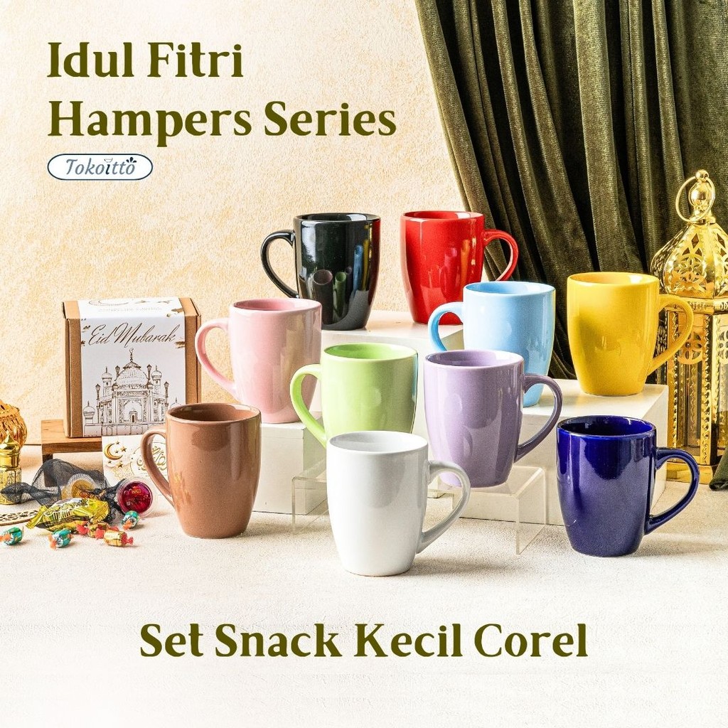 

Idul Fitri Hampers Set Snack Kecil Gelas COREL Gift Hadiah Souvenir Lebaran