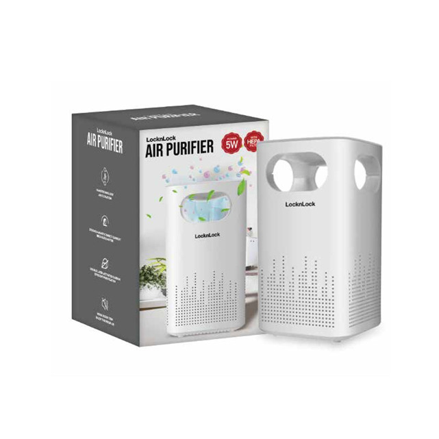 LocknLock ENP166WHT Mini Air Purifier Portable - Pembersih Udara Portabel Putih 15 m²