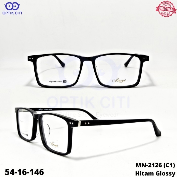 Frame Kacamata Pria kotak besar Baogi MN  2126 original